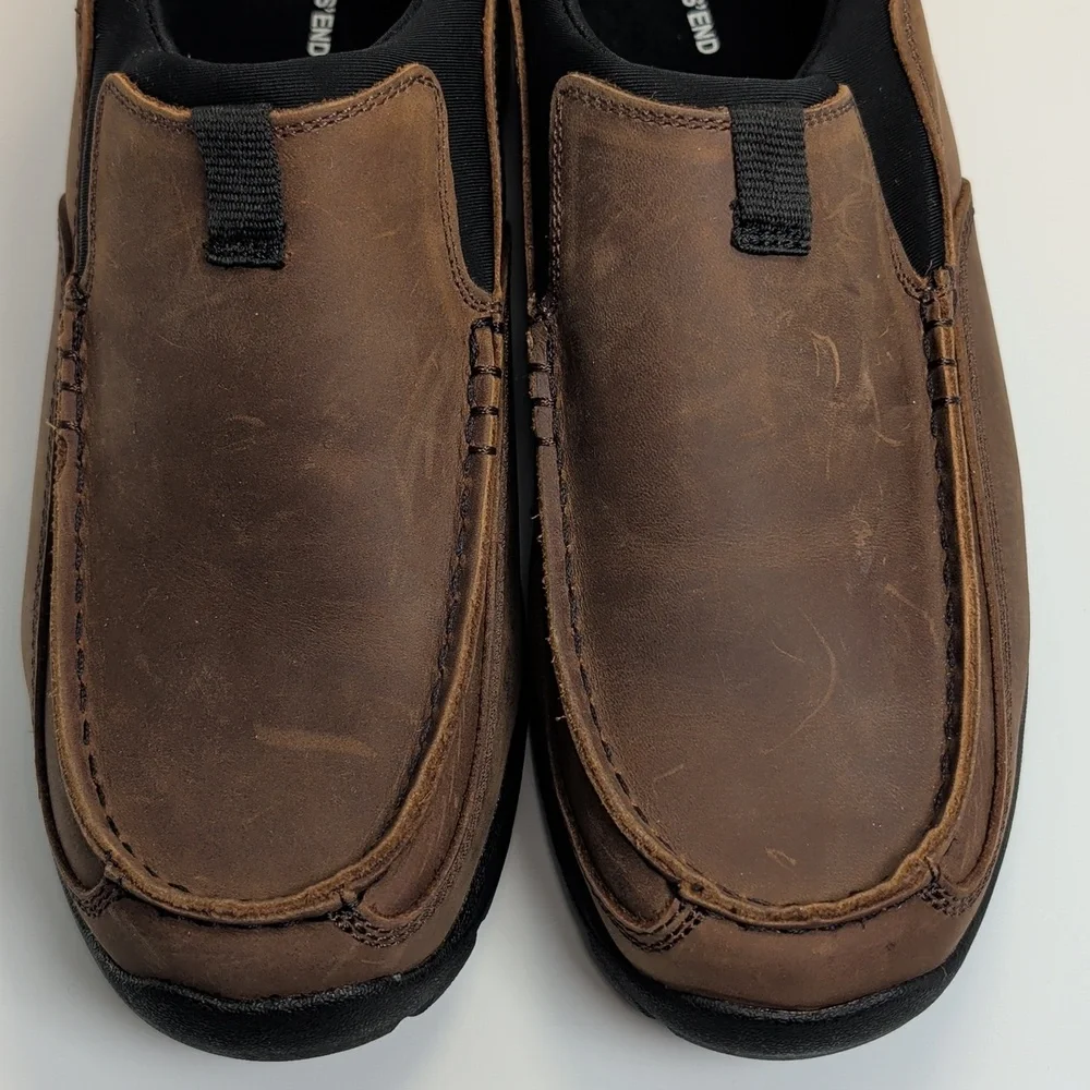 Lands End Slip-On Casual Leather Men’s Shoes Size 11
